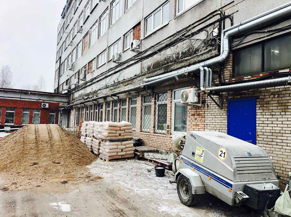 СПб, Автобусный парк, ул. Стасовой, д. 14 (февраль 2020)